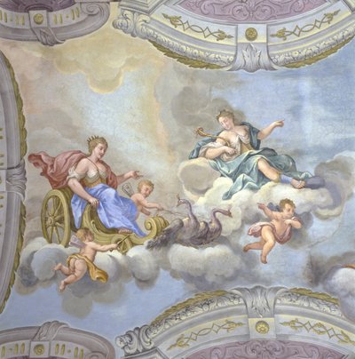 Juno Riding a Chariot, c.1760 by Bernardino and Galliari Galliari